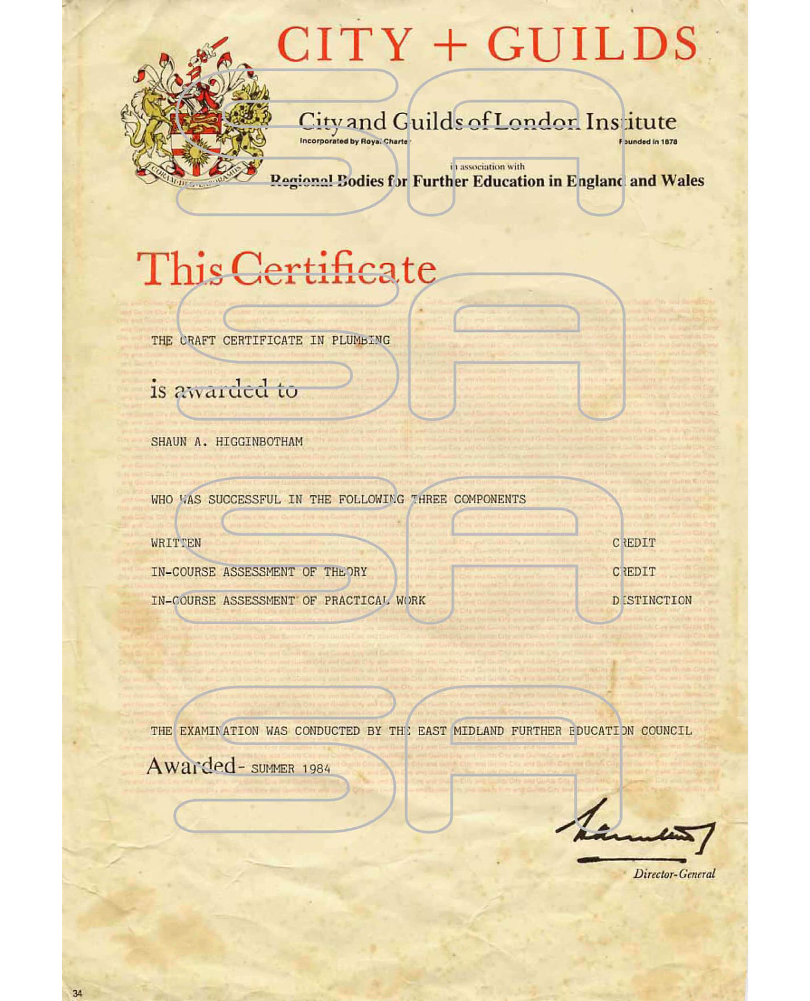  Gas Certificate
